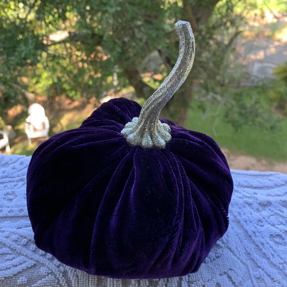 Purple velvet pumpkin - Picture 3 of 3